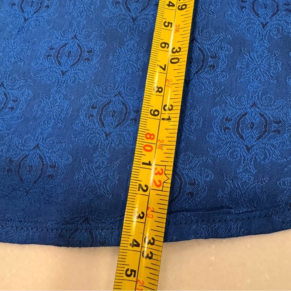 Robert Graham Blue/Black Geo-Design Cotton L/S w/Flip Cuffs Shirt 2XL - Picture 5 of 10